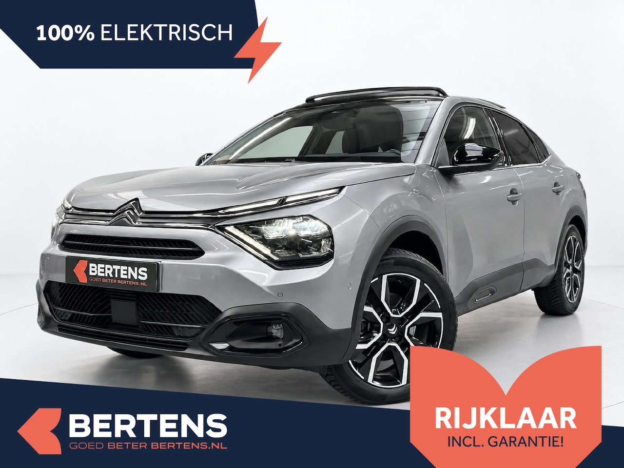 Citroën Ë-C4 X - Shine 50 kWh | Panoramadak | Pack Winter | Fietsendragerhaak | Prijs is rijklaar - AutoWereld.nl