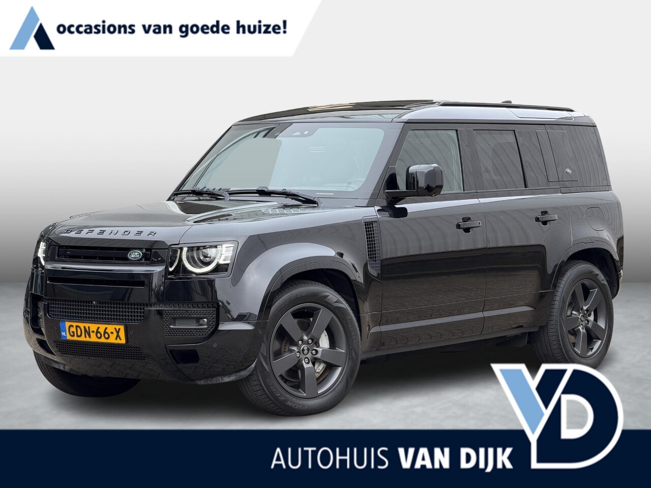 Land Rover Defender 110 - 2.0 P400e 110 X-Dynamic HSE | NL-Auto/6-pers./Head-Up/Meridian/Cold Pack/Pano-Dak/Luchtver - AutoWereld.nl