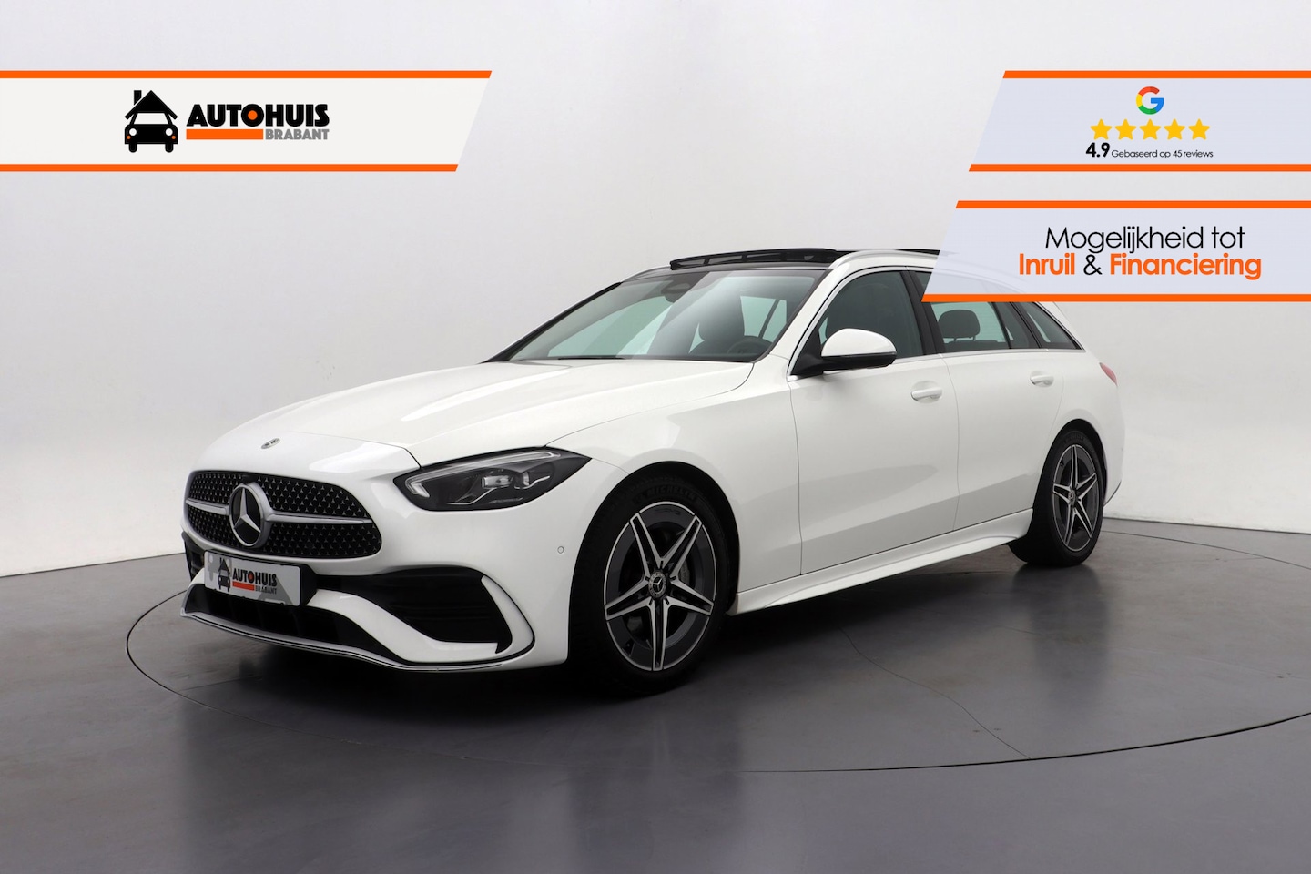 Mercedes-Benz C-klasse Estate - C 200 4MATIC Aut. AMG Line Pano, LED, Sfeerverl. - AutoWereld.nl