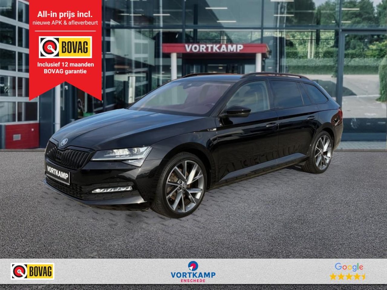 Skoda Superb - 2.0 TDI DSG SPORTLINE TREKHAAK/PDC/ELEK-KLEP/ACC/MEM/STOEL+STUURVERW - AutoWereld.nl