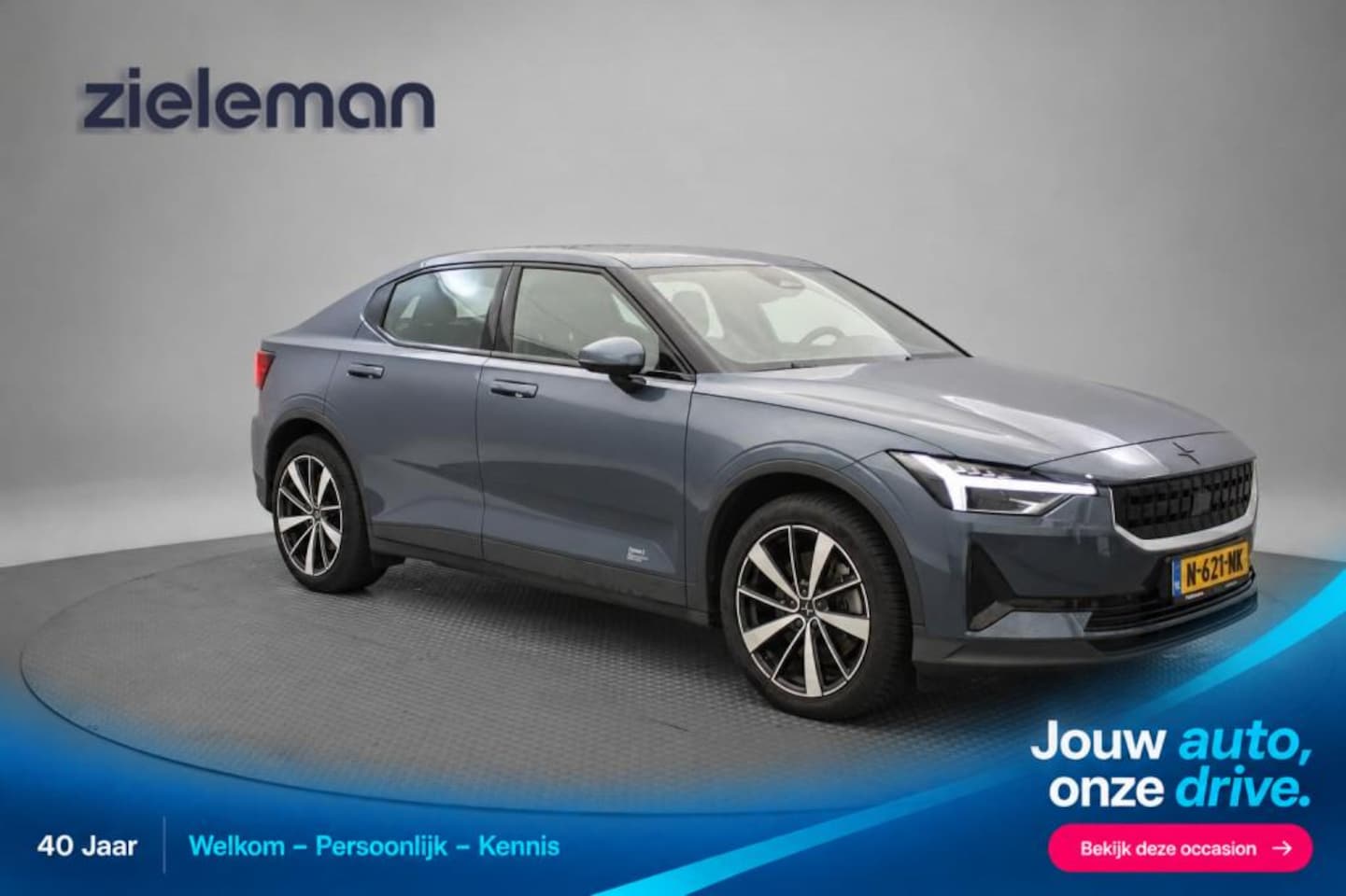 Polestar 2 - Standard Range Single Motor 63kWh - Carplay, Camera, Stoelverw. Memory, SOH 89,02% - AutoWereld.nl