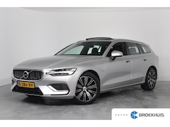 Volvo V60 - 2.0 T8 Twin Engine AWD Momentum Pro | Dealer Onderhouden | Open Dak | Leder | Memory Zetel