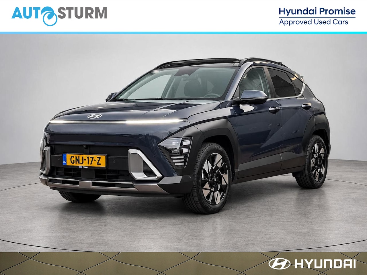 Hyundai Kona - 1.6 GDI HEV Premium Sky NL-Auto, Lage KM-Stand! - AutoWereld.nl
