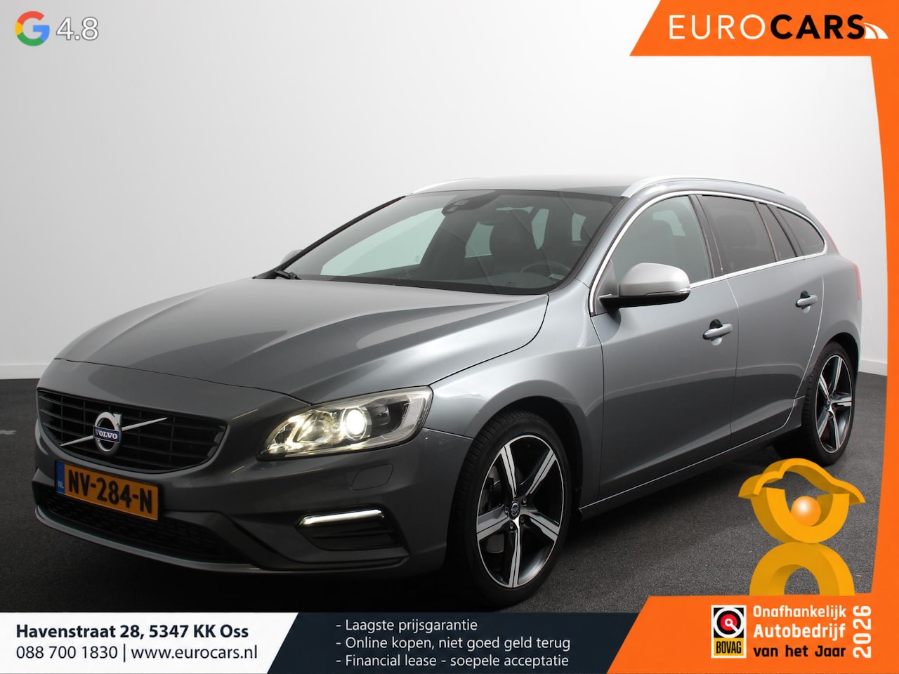 Volvo V60 - 2.0 T3 Nordic+ Climate Control Navigatiesysteem Stoelverwarming Trekhaak Cruise Control Le - AutoWereld.nl