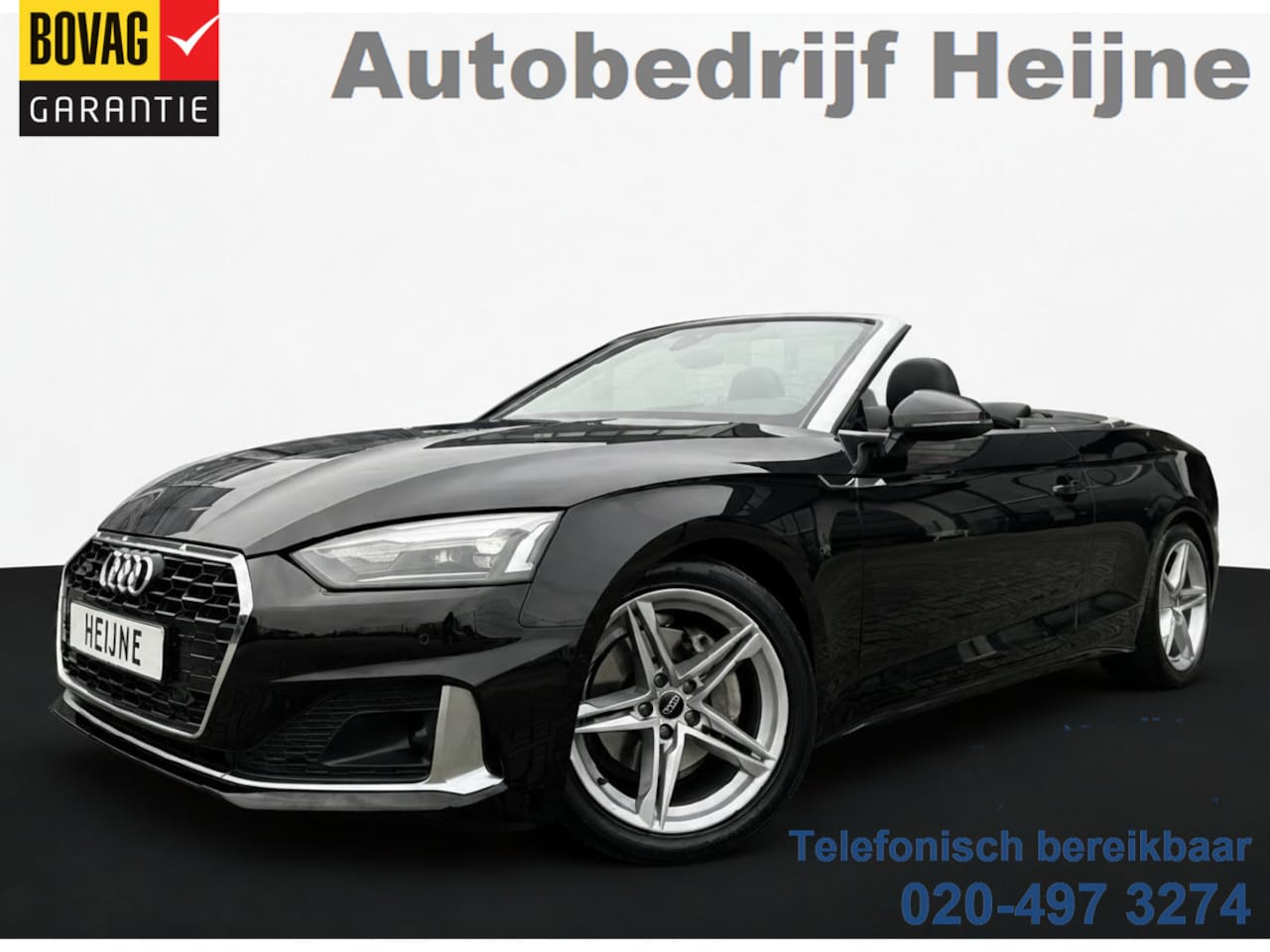 Audi A5 Cabriolet - 40 TFSI 204PK S-TRONIC QUATTRO ADVANCED EDITION LEDER/CAMERA/CARPLAY/SFEERVERL. - AutoWereld.nl