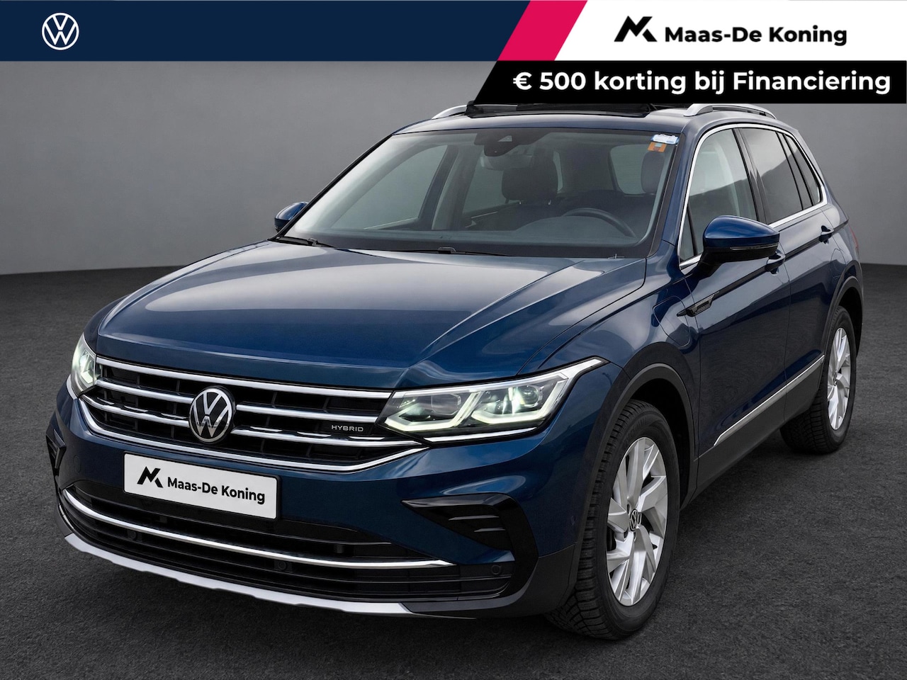 Volkswagen Tiguan - 1.4TSIeHybrid 180kW/245PK Elegance · Panoramadak · Trekhaak · Camera + Parkeersensoren · A - AutoWereld.nl
