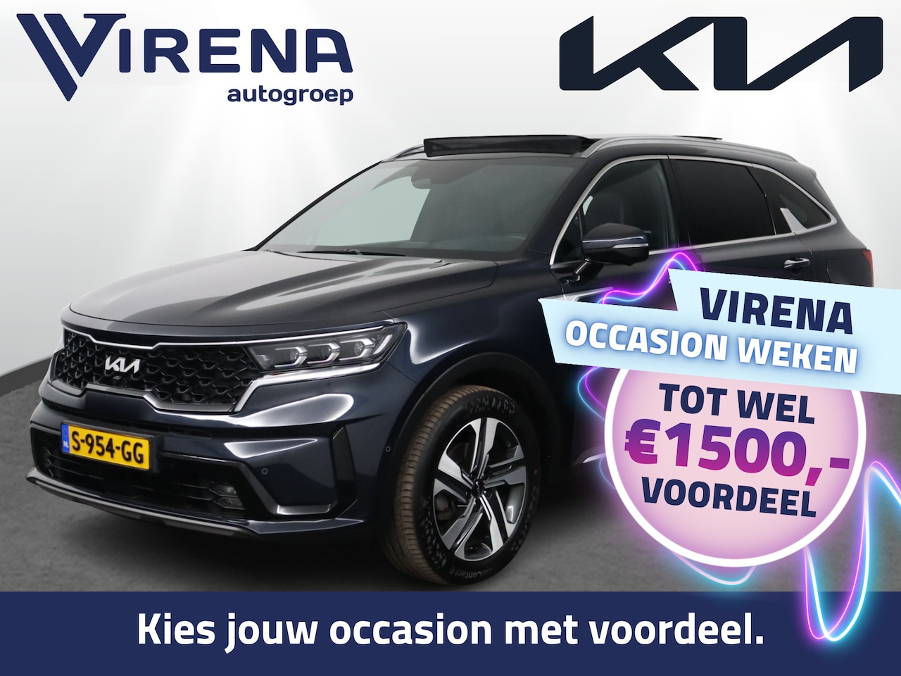 Kia Sorento - 1.6 T-GDI Hybrid 2WD ExecutiveLine 5p. - Schuif-/kanteldak - Stoelverwarming-/ventilatie - - AutoWereld.nl