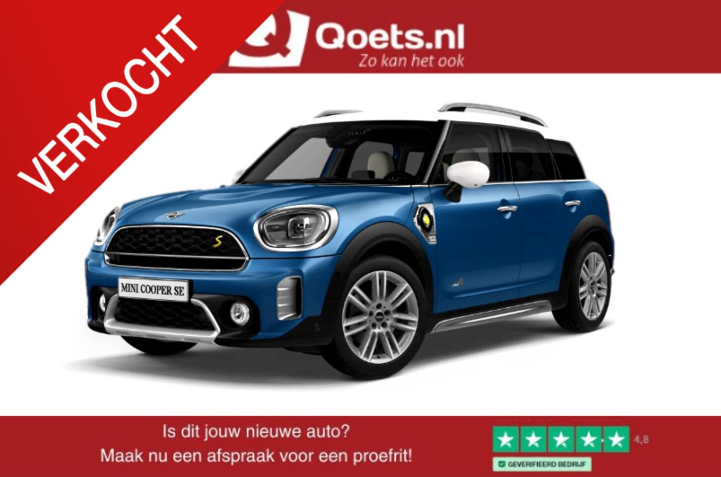 MINI Countryman - Cooper S E ALL4 Panoramadak - Active Cruise Control - Harman Kardon - Head up - Elektrisch - AutoWereld.nl