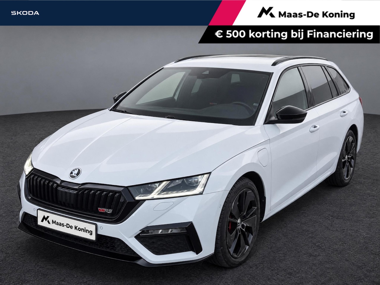 Skoda Octavia Combi - 1.4 TSI iV PHEV 245pk DSG RS · Panoramadak · Camera · Stoel + achterbank verwarmd · Canton - AutoWereld.nl