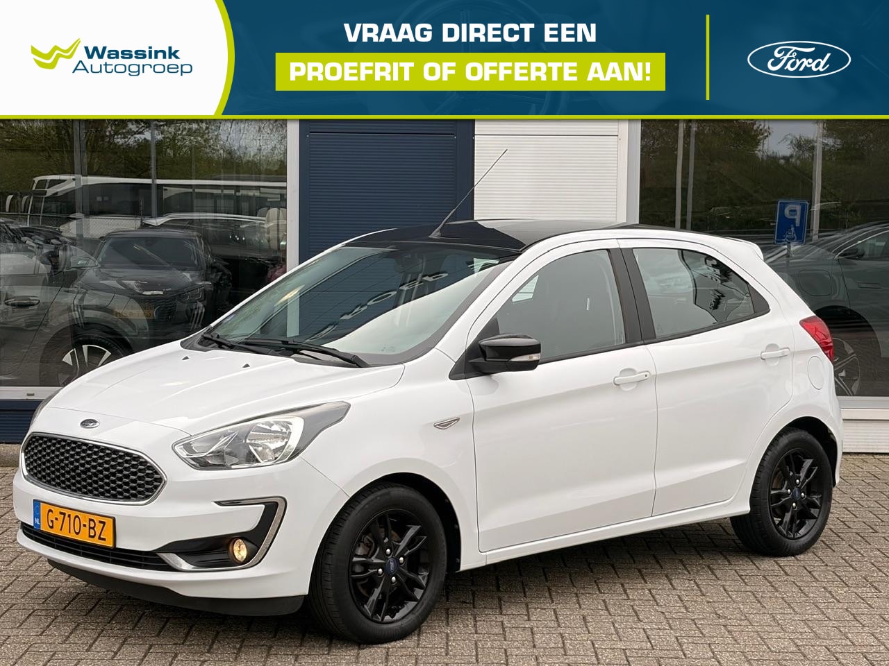 Ford Ka - Ka+ 1.2 85pk Trend Ultimate White | Airconditioning | Lm velgen | Bluetooth | 1e eig. | NL - AutoWereld.nl