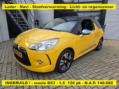 Citroën DS3 - 1.6 So Chic - Leder - Stoelverwarming - Navi - licht en regensensor - dealer onderhouden