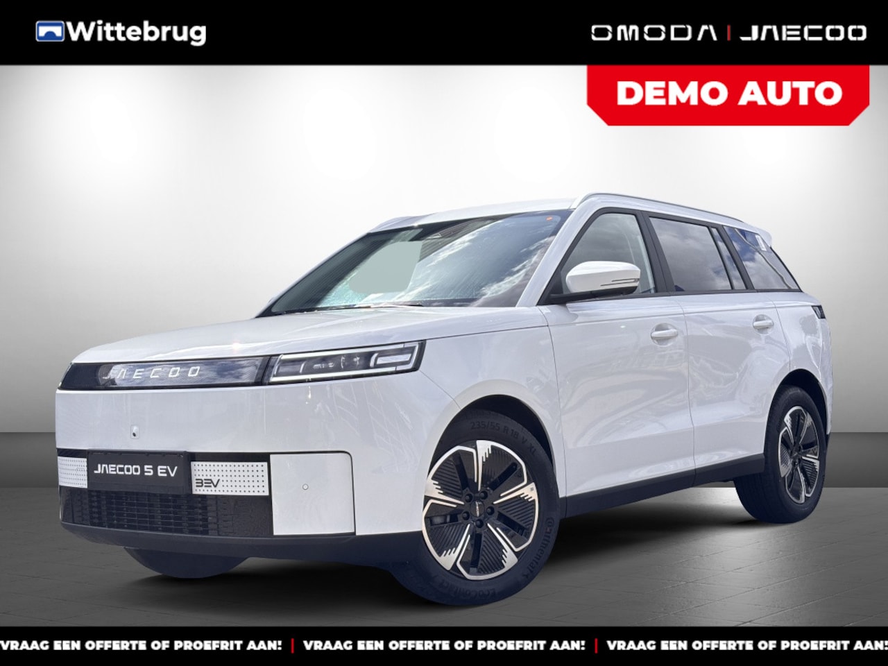 Jaecoo 5 - EV Exclusive 61 kWh Volledig Elektrisch met Lederen Bekleding, Navigatie en Verwarmbare st - AutoWereld.nl