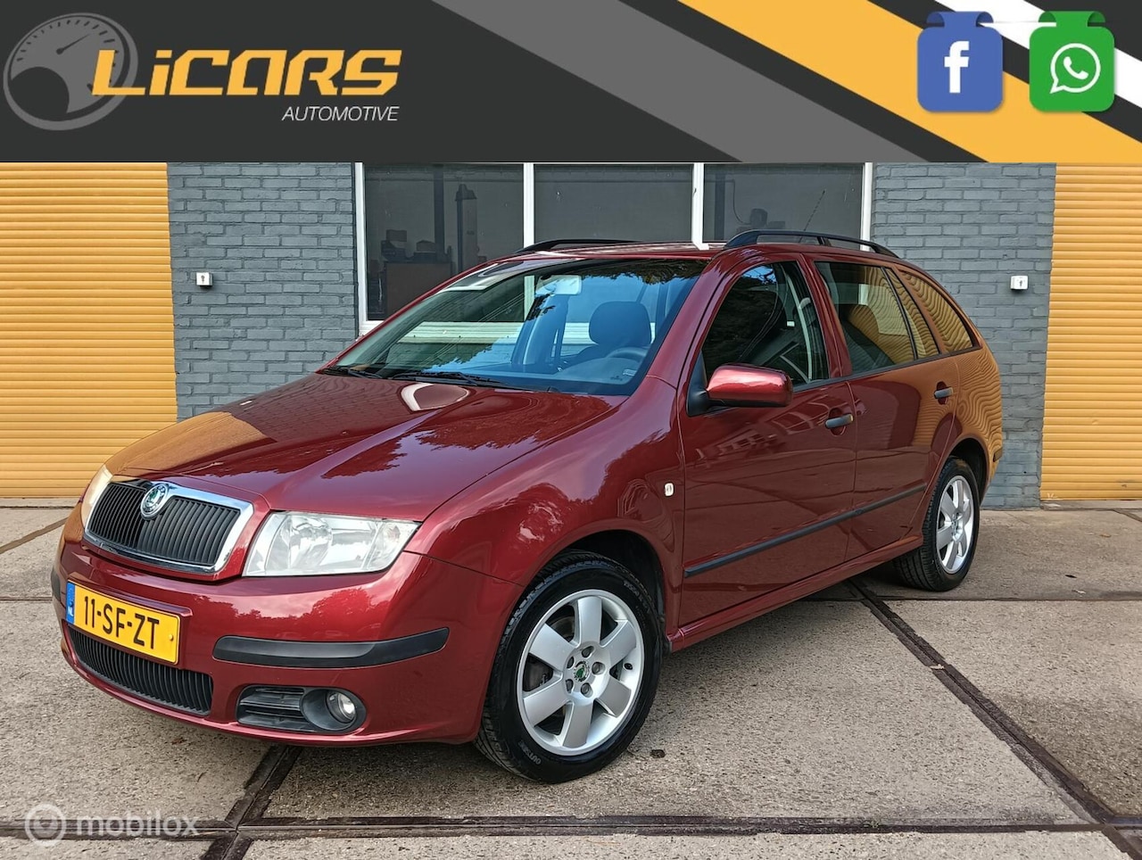 Skoda Fabia Combi - 1.4-16V airco/cruise/goed onderhouden - AutoWereld.nl