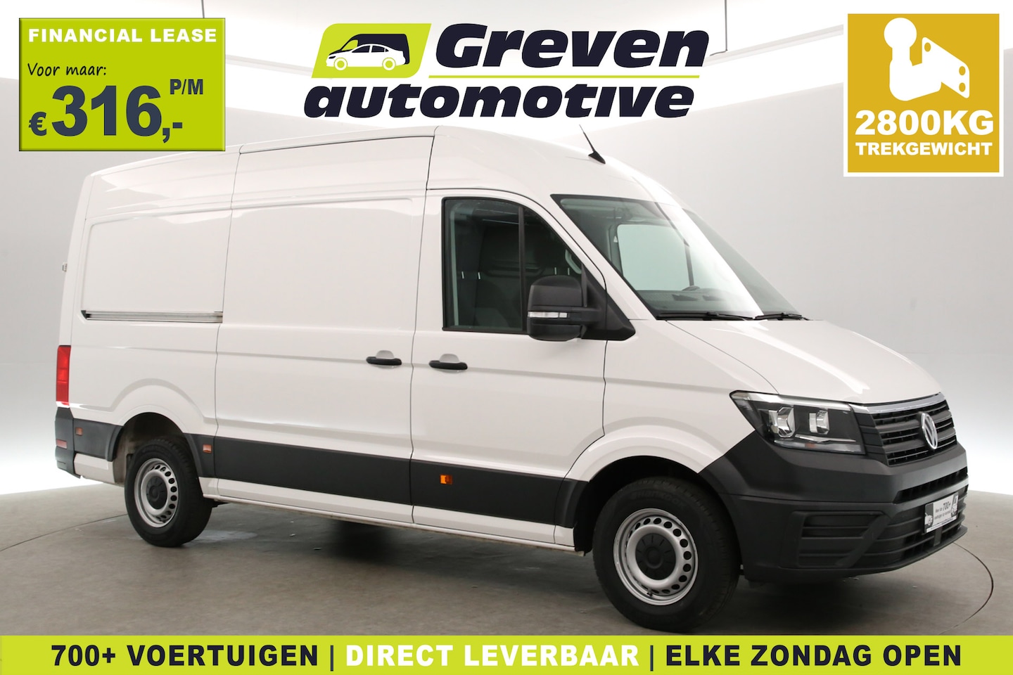 Volkswagen Crafter - 2.0 TDI 140PK L3H3 | Airco | Cruise | Camera | Massagestoel | Carplay - AutoWereld.nl