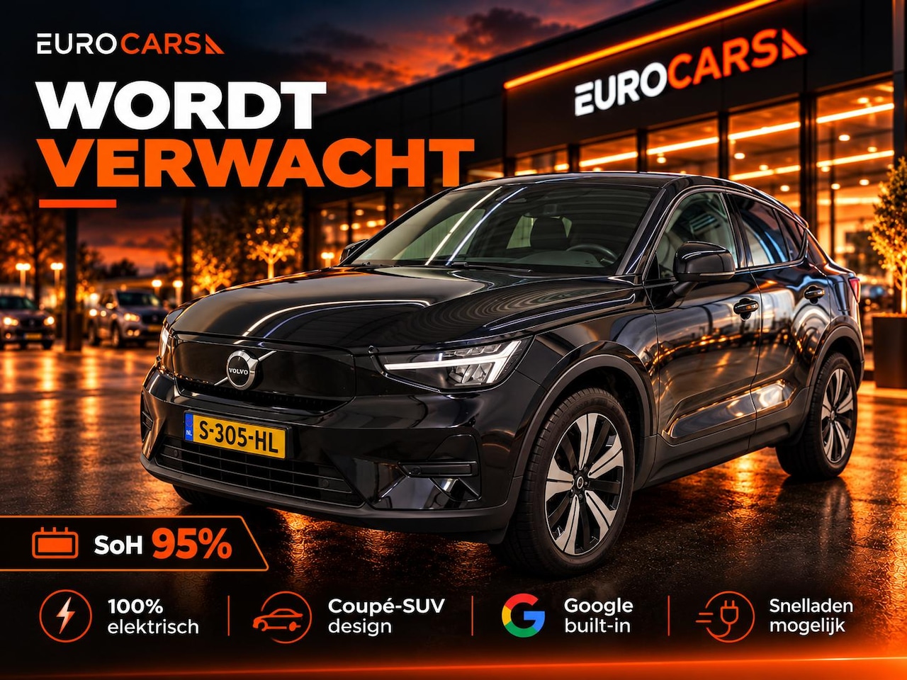 Volvo C40 - Recharge Plus 69 kWh SoH 95% Panoramadak Camera Apple Carplay Android Auto Navigatie Adapt - AutoWereld.nl