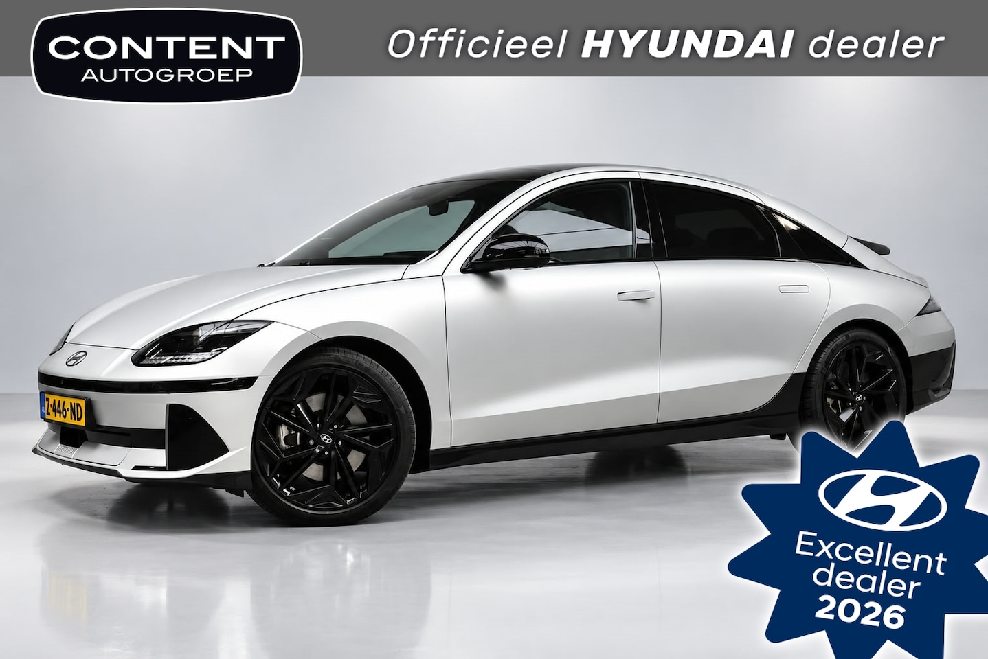 Hyundai IONIQ 6 - 77,4 kWh 325pk AWD First Edition I SOH 100% I Afn. trekhaak - AutoWereld.nl
