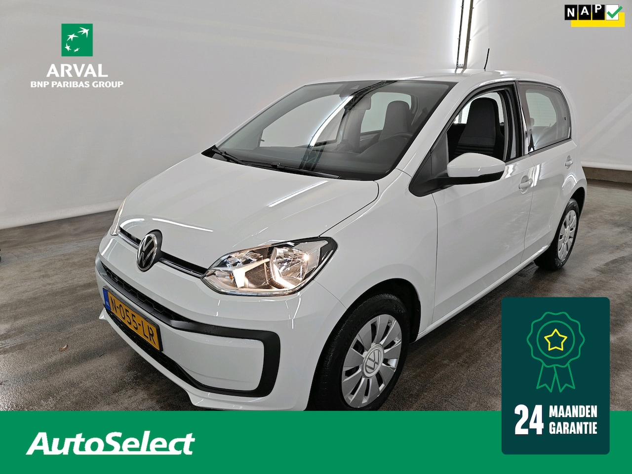 Volkswagen Up! - 1.0 65pk | Airconditioning | Muziek streamen via Bluetooth | Rijstrooksensor | | 5 Deurs | - AutoWereld.nl