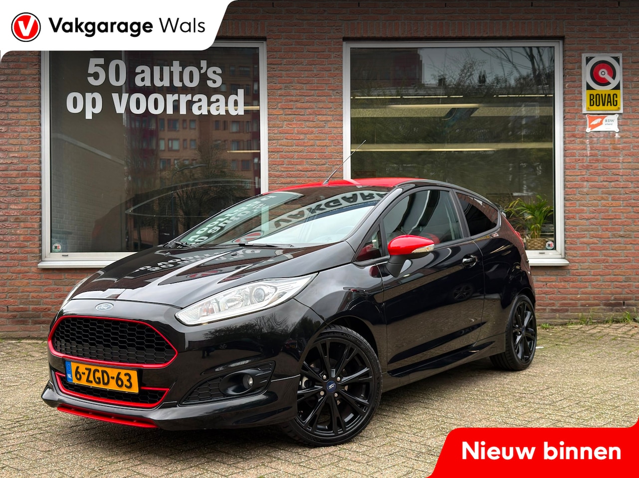 Ford Fiesta - 1.0 EcoBoost Red/Black Edition | 140PK | Cruise | Navi | Airco | Bluetooth | NAP | ST - AutoWereld.nl