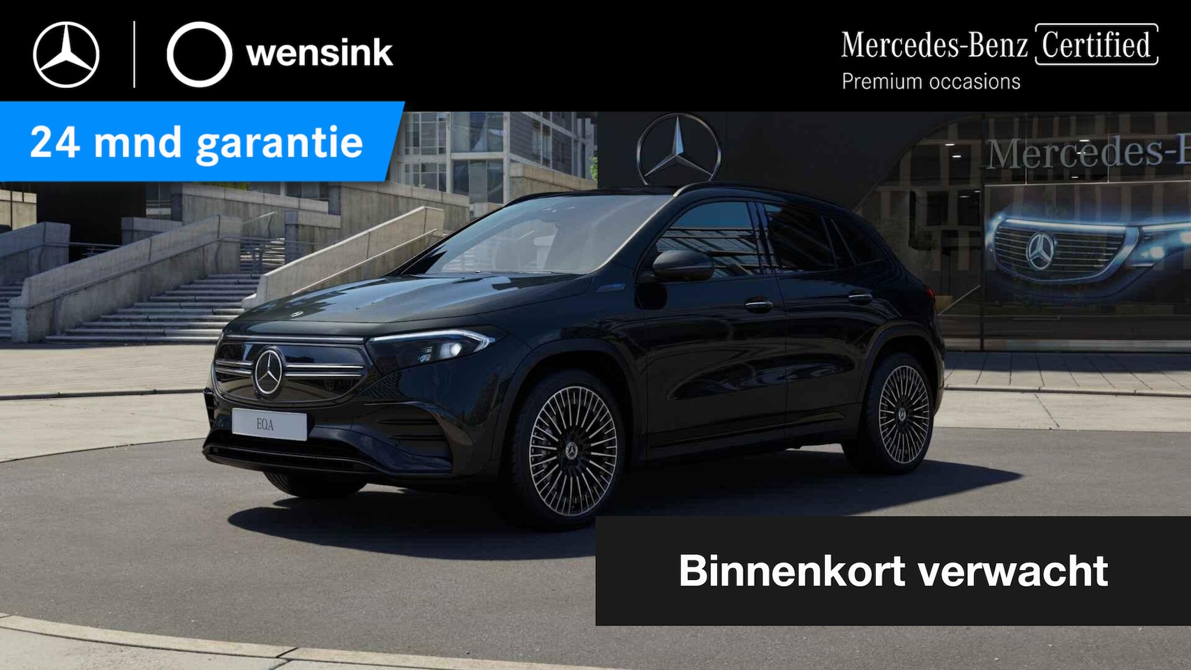 Mercedes-Benz EQA - 250 AMG Line 67 kWh | Trekhaak | Panoramadak | Burmester | Multispaaks | 360 graden camera - AutoWereld.nl
