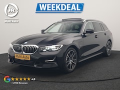 BMW 3-serie Touring - 330e Luxury Line PHEV 293pk Dealer O.H. | Trekhaak Af Fabriek | Panodak | 360 Camera | Led