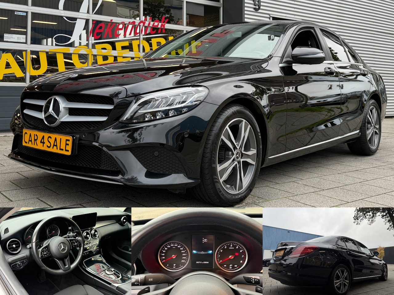 Mercedes-Benz C-klasse - 160 Sport Edition AUTOMAAT I Navigatie / Apple CarPlay I Sport interieur I Stoel verwarmin - AutoWereld.nl