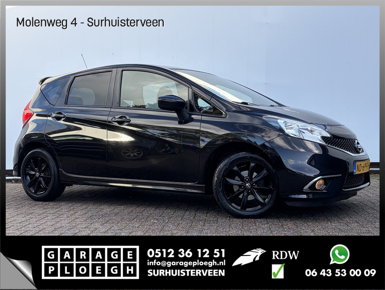 Nissan Note - 1.2 DIG-S Black Edition Automaat Hoge zit Cruise Navigatie Orig.NL Uitstraling! - AutoWereld.nl