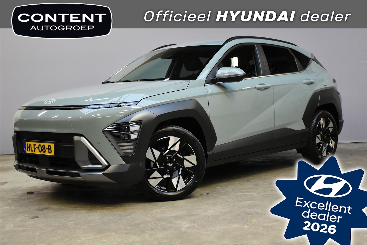 Hyundai Kona - 1.6 Hybride DCT Premium I Leder I Navi + Camera - AutoWereld.nl