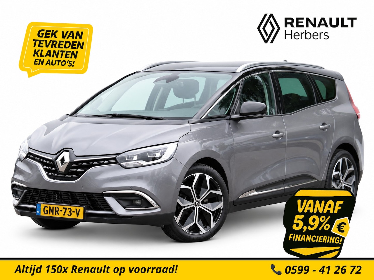 Renault Grand Scénic - 1.3 TCe 140 EDC Techno 7p. AUTOMAAT / NAVI / CAMERA / PDC / ECC - AutoWereld.nl