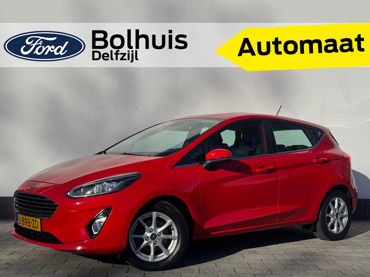 Ford Fiesta - EcoBoost Hybrid 125pk Titanium | Automaat | LED | Cruise | Clima | Apple carplay & Android - AutoWereld.nl