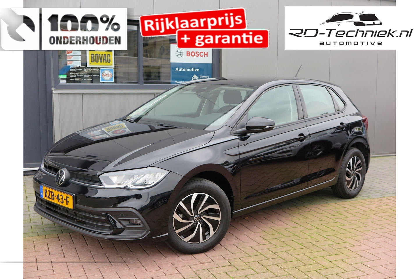 Volkswagen Polo - 1.0 TSI 95pk DSG Life Led,Climate control, App-Connect , PDC, LMV15", Stuuwiel multifuncti - AutoWereld.nl