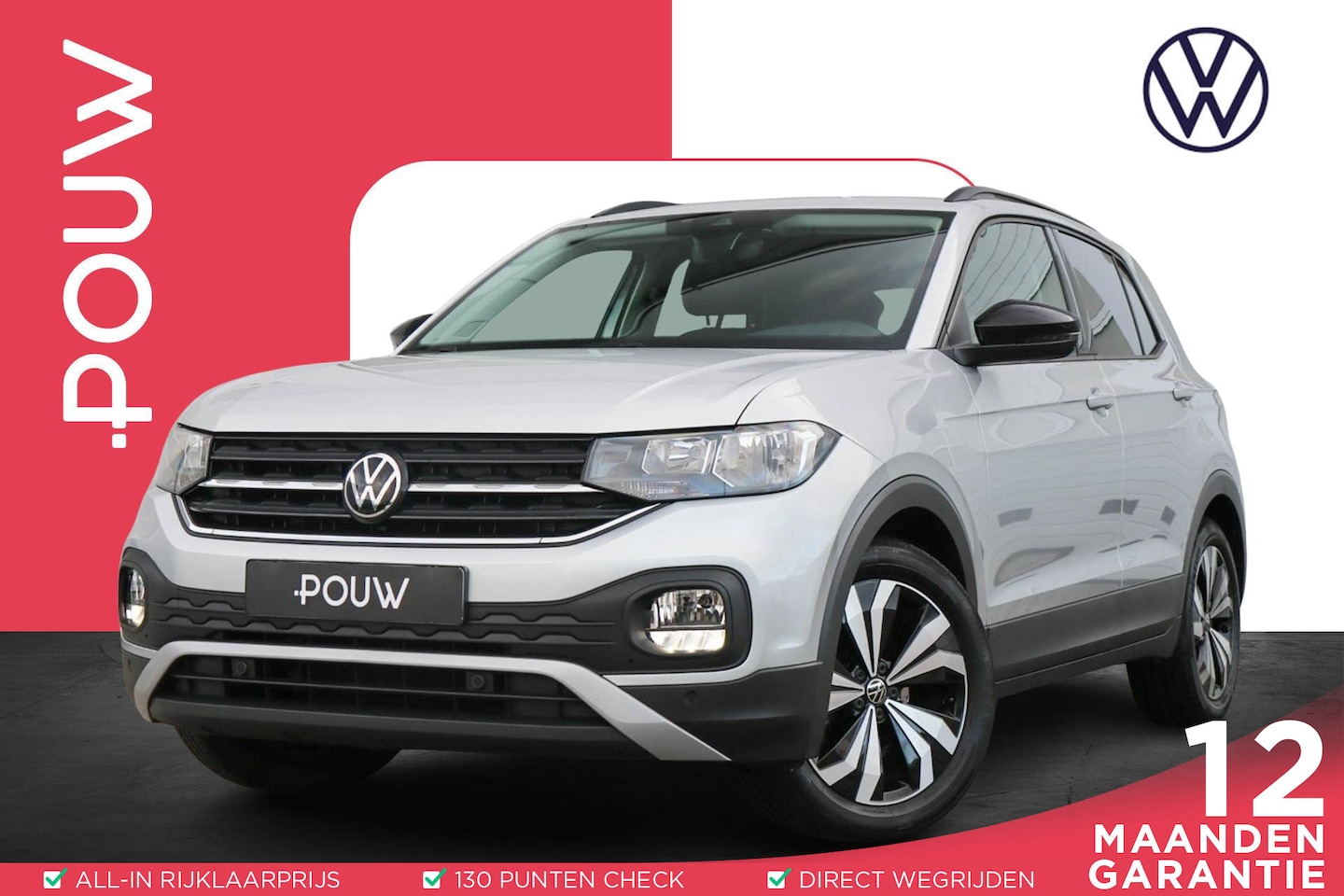 Volkswagen T-Cross - 1.0 TSI 95pk Life | Navigatie | App Connect | Achteruitrijcamera | Clima - AutoWereld.nl