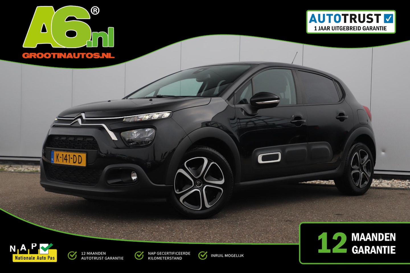Citroën C3 - 1.2 PureTech Feel Navigatie Carplay Android Climate Cruise Control Rijstrooksensor Parkeer - AutoWereld.nl