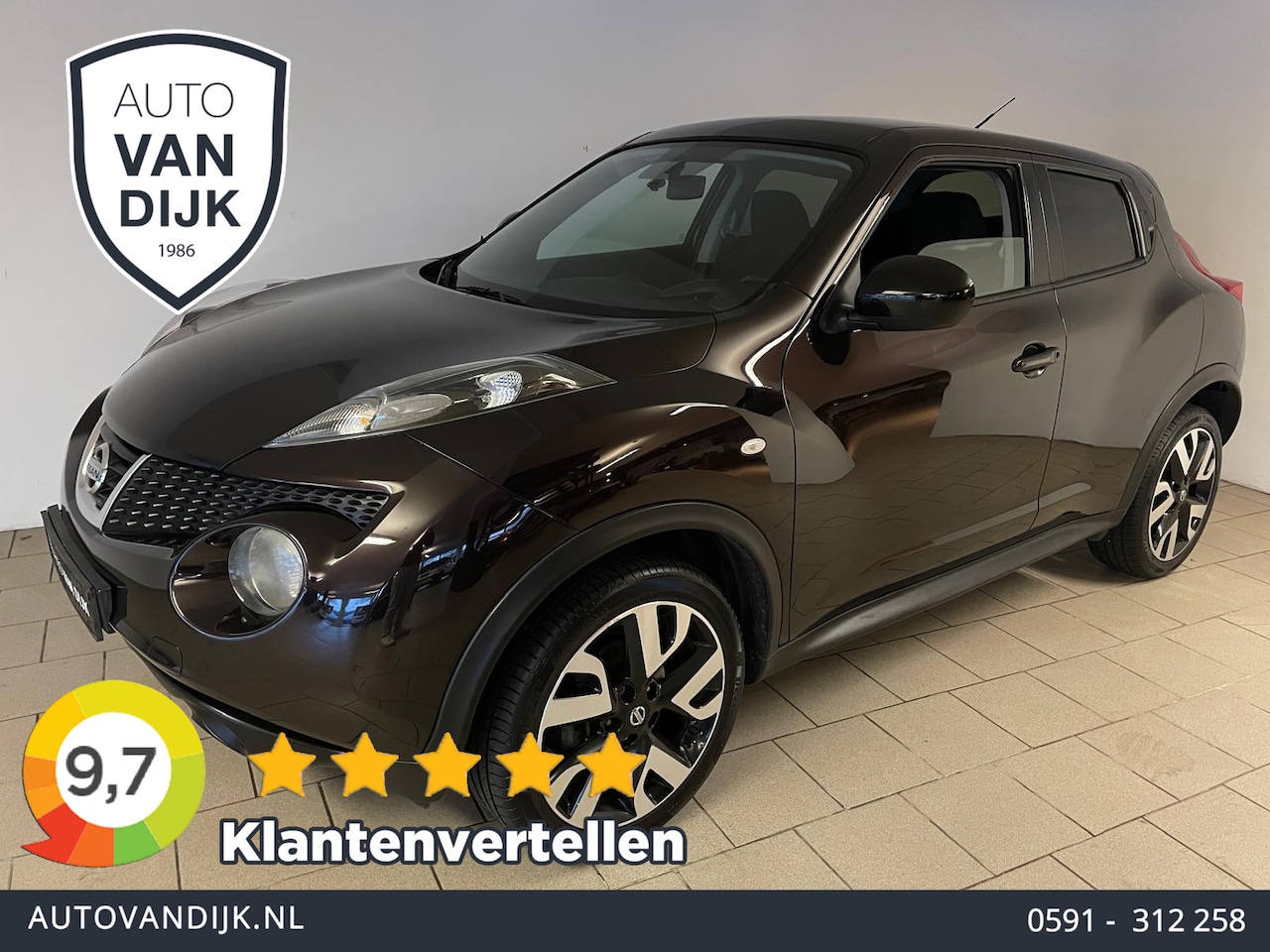 Nissan Juke - 1.6 Connect Edition AIRCO NAVI CRUISE BLUETOOTH CAMERA VELGEN PRIVACYGLAS ZEER NETTE AUTO - AutoWereld.nl