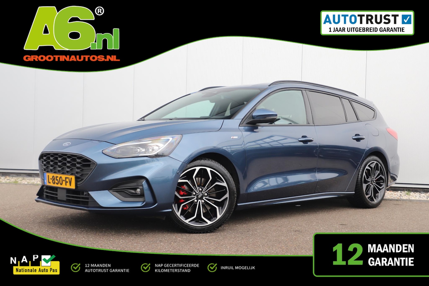 Ford Focus Wagon - 1.0 EcoBoost Hybrid ST Line X Business Trekhaak 18 inch LMV Bang and Olufsen Virtual Cockp - AutoWereld.nl