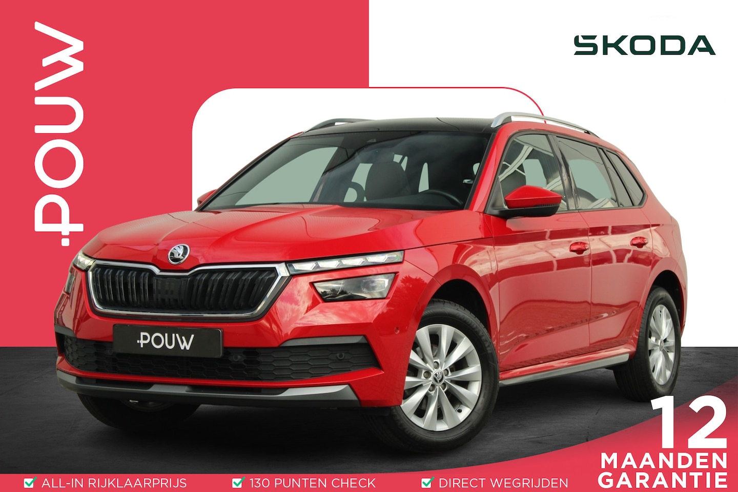 Skoda Kamiq - 1.0 TSI 110pk DSG Business Edition | Panoramadak | Trekhaak | Stoelverwarming | Leder | El - AutoWereld.nl