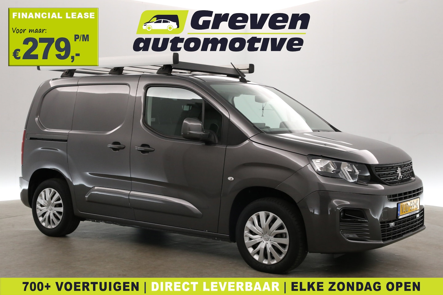 Peugeot Partner - 1.5 BlueHDI 130PK | Automaat | 3 Zits | Clima | Cruise | Carplay | Navi | Imperiaal | Park - AutoWereld.nl