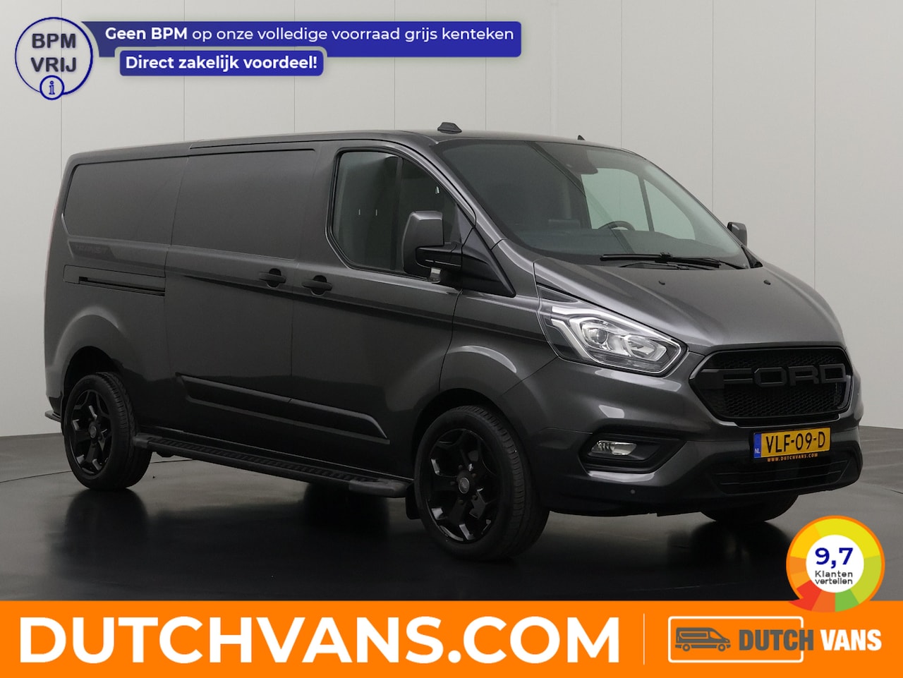 Ford Transit Custom - 2.0TDCI 130PK Automaat Lang Raptor | Multimedia | Airco | Cruise | Betimmering | 3-Zits - AutoWereld.nl