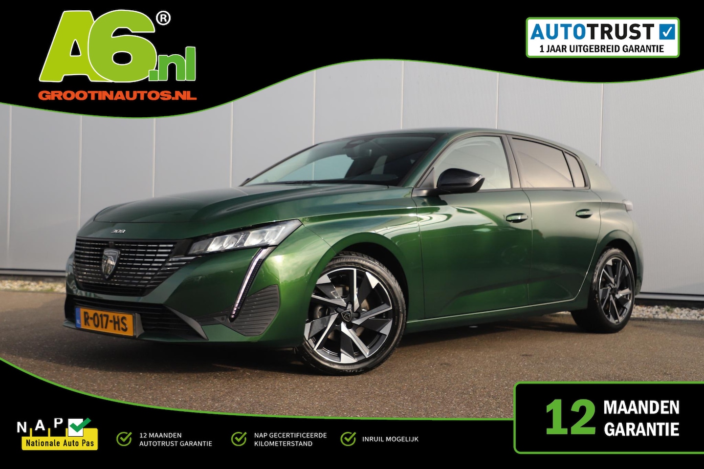 Peugeot 308 - 1.2 PureTech Allure Pack Business Automaat LMV Half Leder Navigatie Achteruitrijcamera Car - AutoWereld.nl