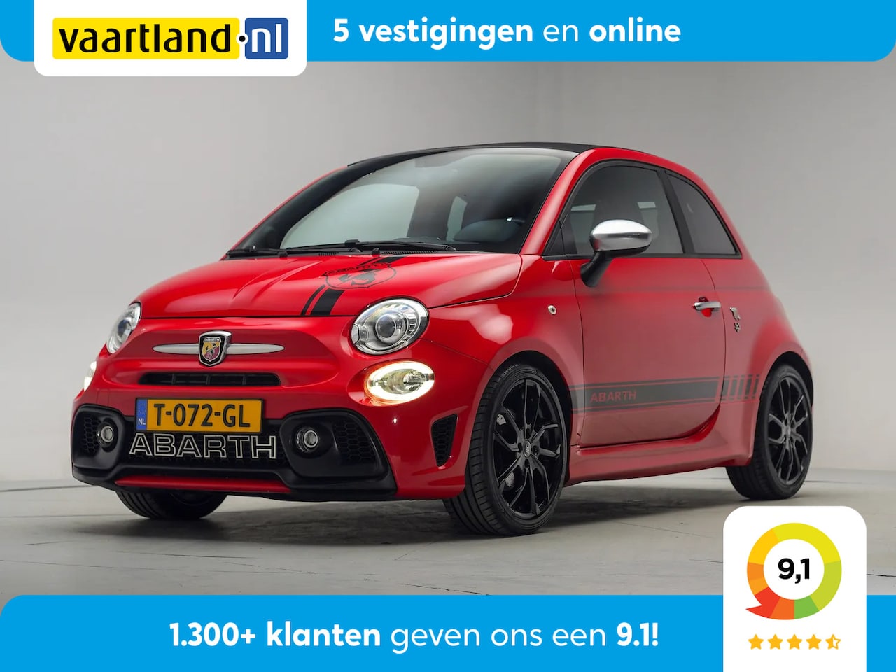 Fiat 500 C - 1.4 T-Jet Abarth Turismo [ Leer Airco Xenon Navigatie ] - AutoWereld.nl