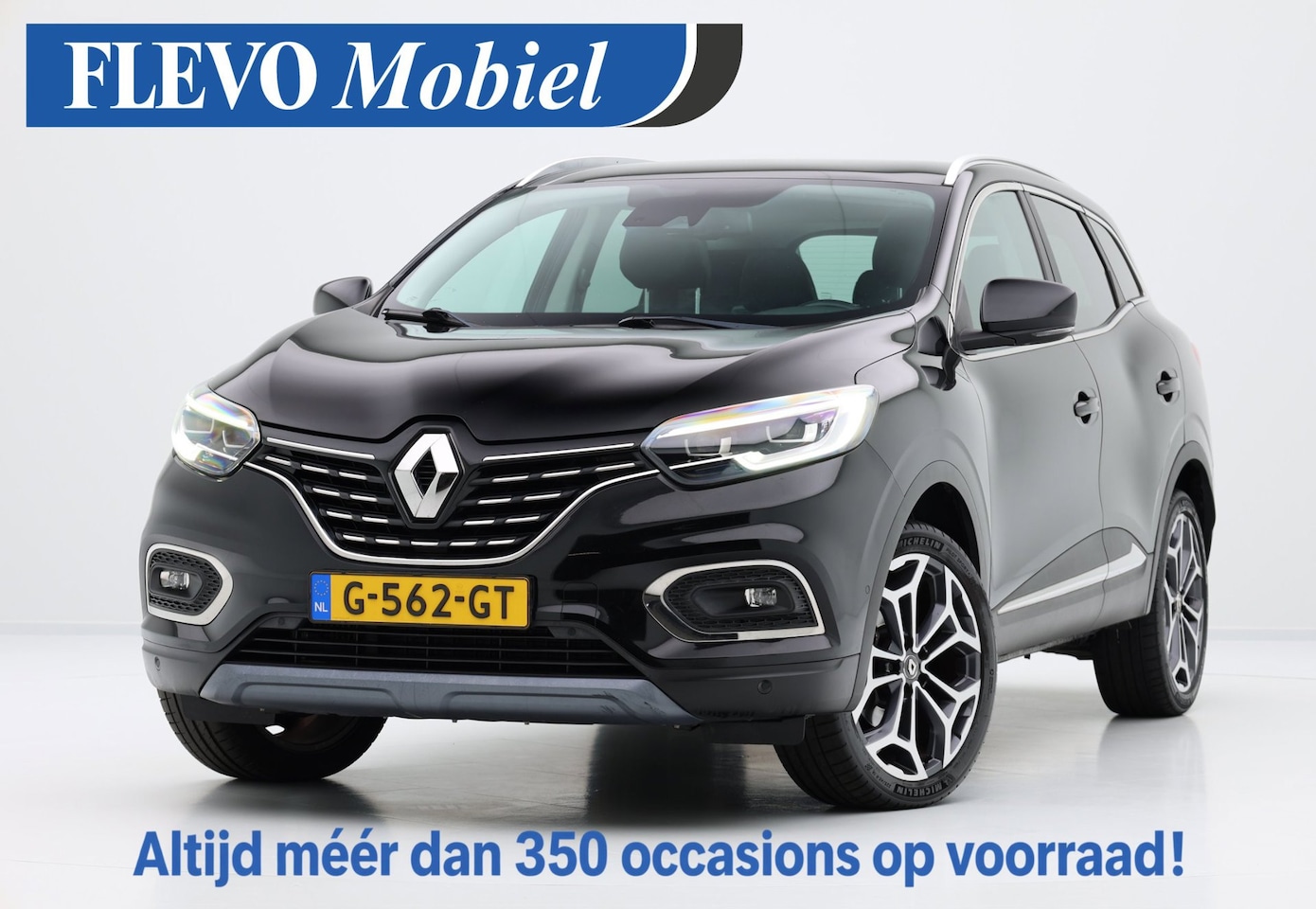 Renault Kadjar - 1.3 TCe Black Edition Aut. Pano|Cam|ParkAssist|LMV|Half Leder - AutoWereld.nl