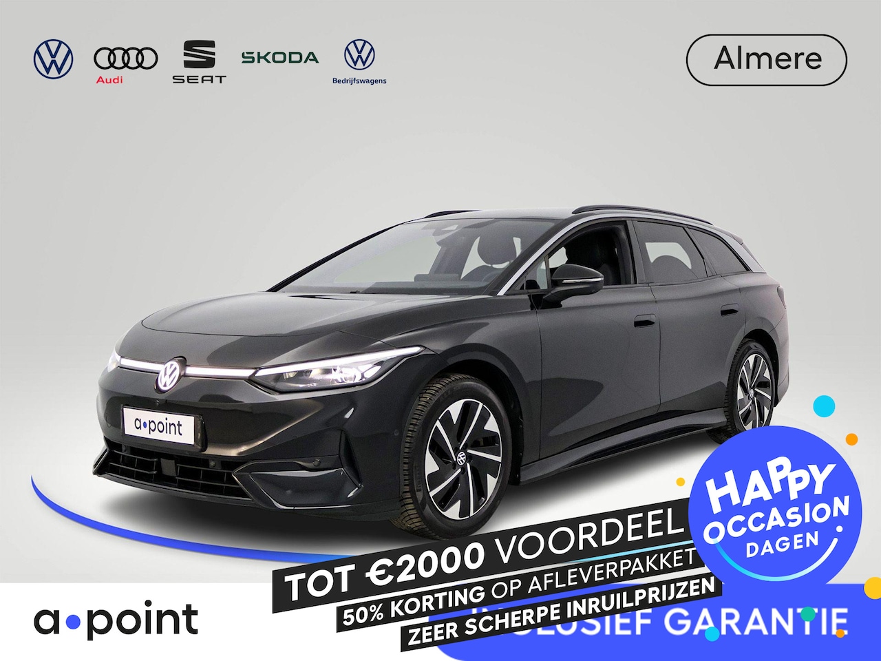 Volkswagen ID.7 Tourer - Pro 77 kWh 286 pk | Navigatie | Warmtepomp | Trekhaak (wegklapbaar) | Parkeersensoren (Par - AutoWereld.nl
