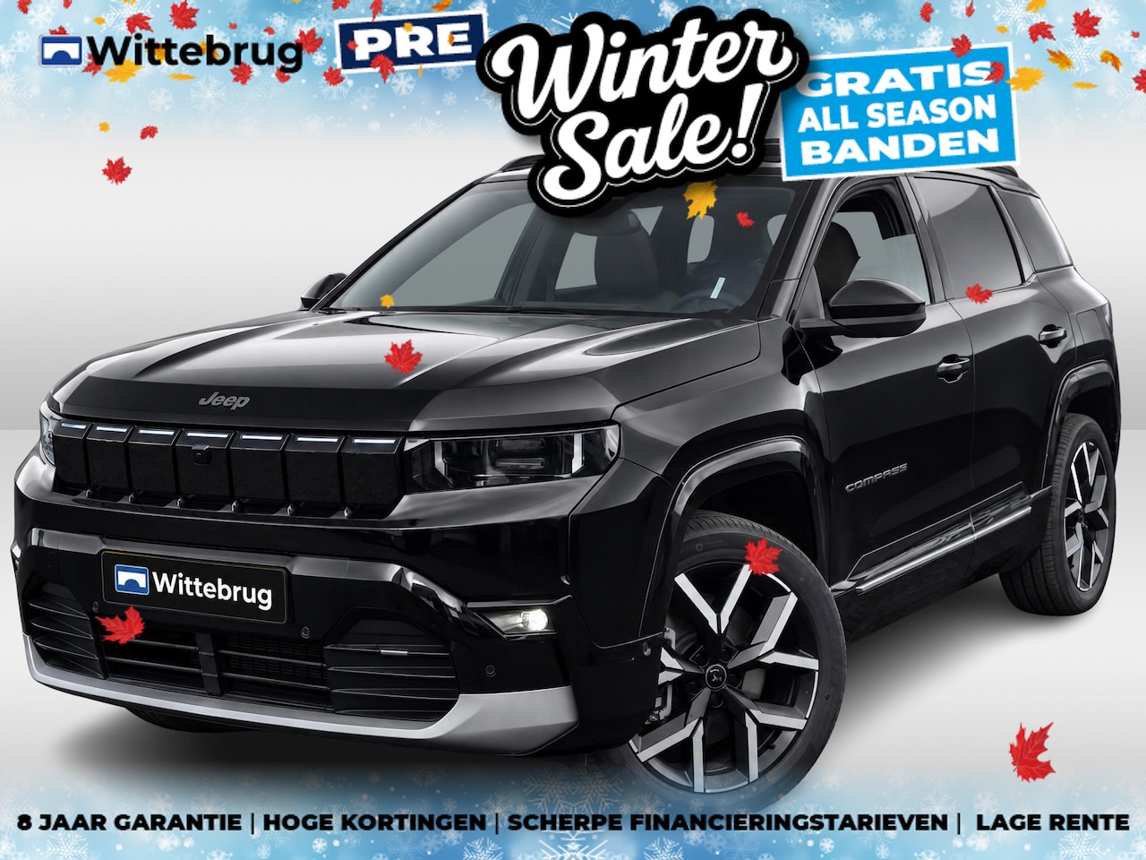 Jeep Compass - OPTIE ERIK First Edition 74 kWh OPTIE ERIK DIRECT RIJDEN - RIJKLAAR - PANORAMADAK - 8 JAAR - AutoWereld.nl