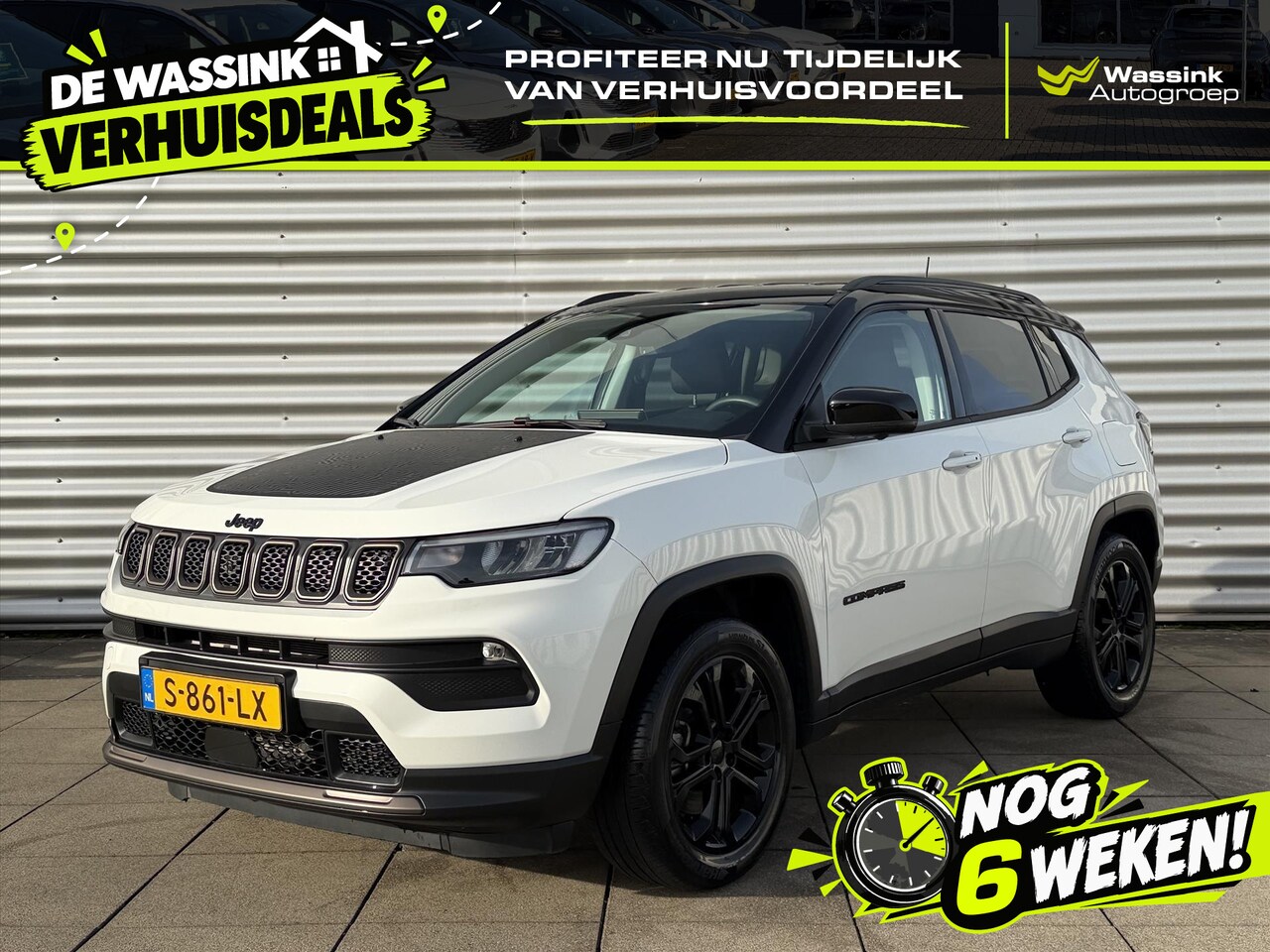 Jeep Compass - 1.3T PHEV 4XE 240pk EAWD Automaat Upland Navigatie | Camera | Adaptive Cruise Control | Al - AutoWereld.nl