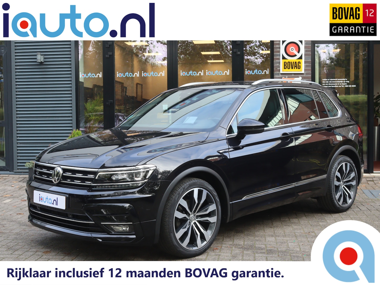 Volkswagen Tiguan - 1.5 TSI ACT 150PK DSG R-Line Leder/LED+/Head-up/Camera/CarPlay/20"Suzuka/Dodehoek/Trekhaak - AutoWereld.nl