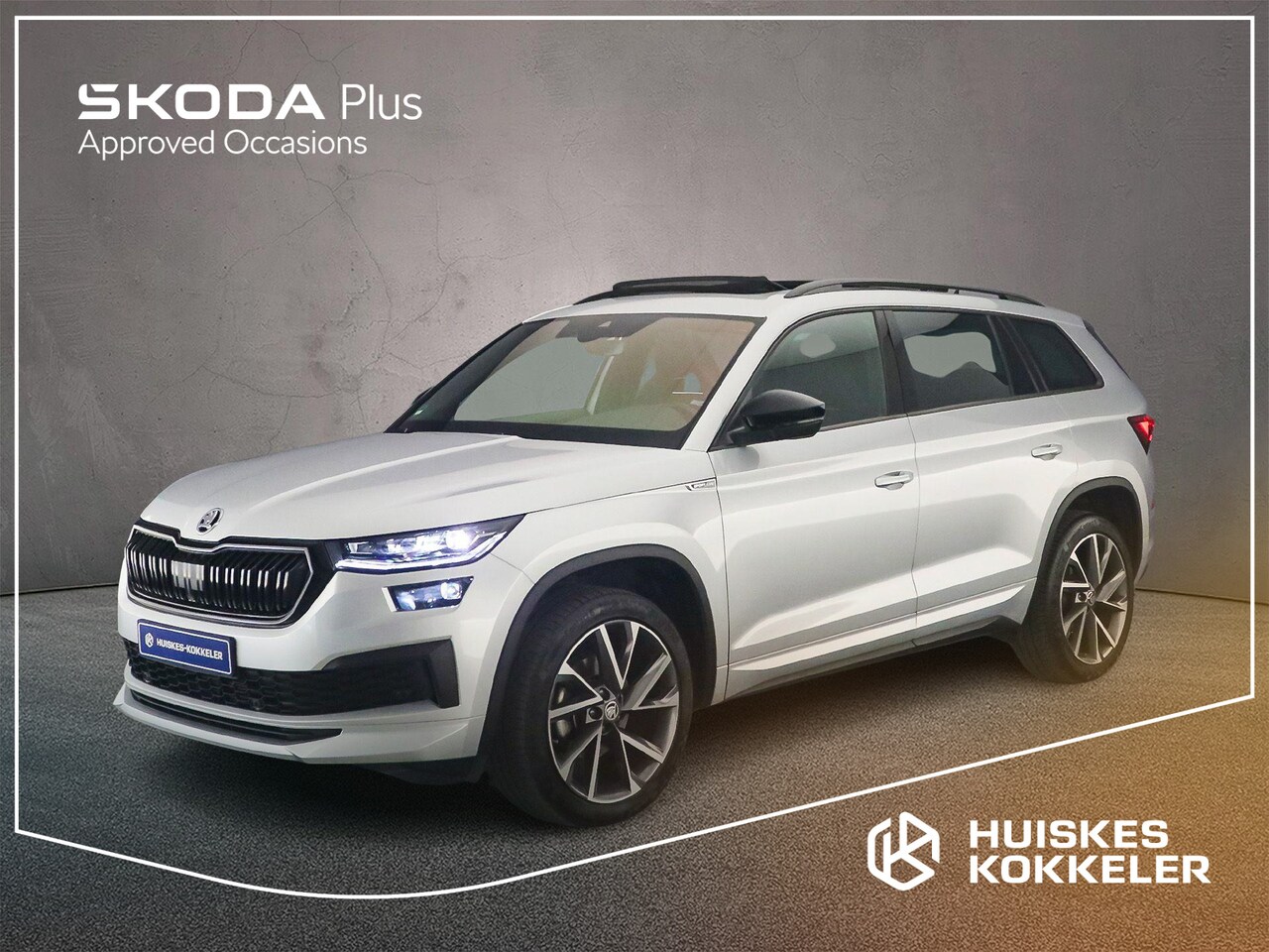 Skoda Kodiaq - Sportline Business 1.5 TSI 150pk DSG Automaat Trekhaak, Panoramadak, Lederen bekleding, Ve - AutoWereld.nl