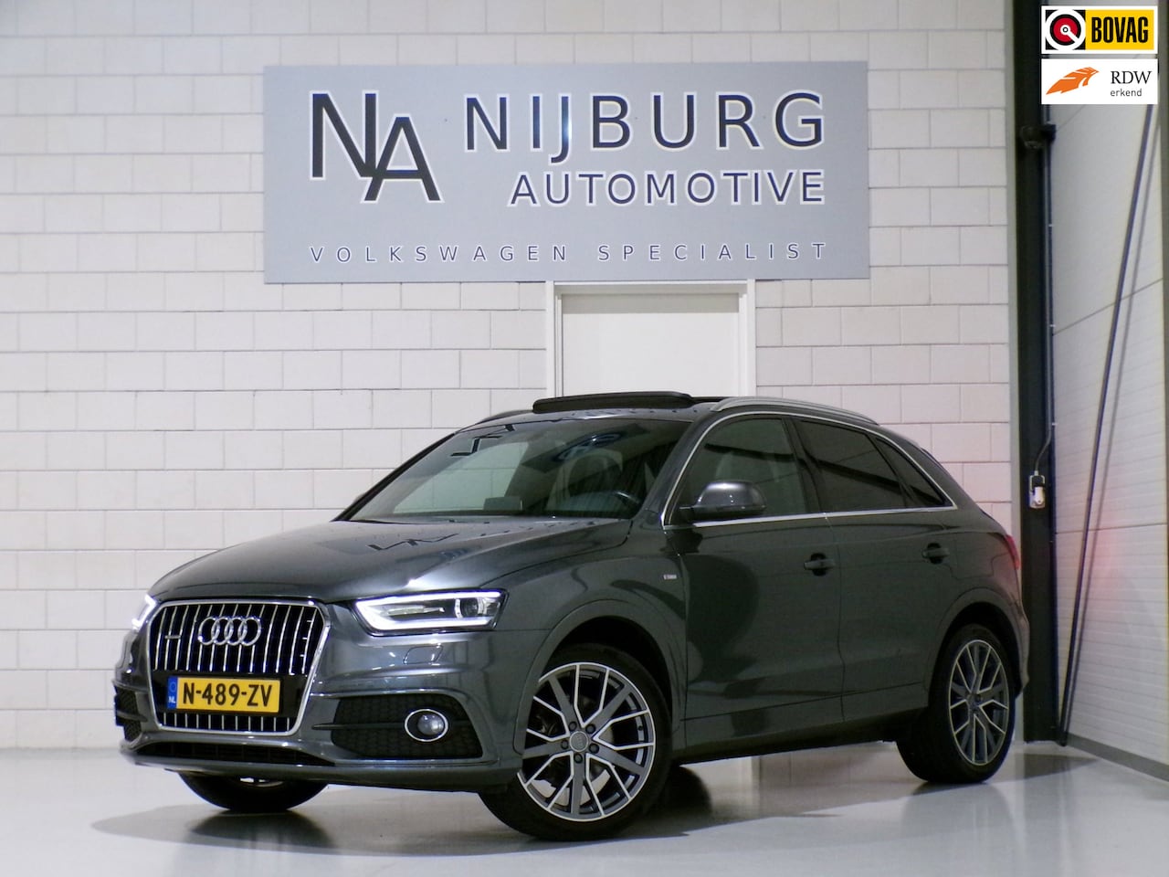 Audi Q3 - 2.0 TFSI Quattro S Line "Automaat" 2X S-Line Pano Stoelverwarming Xenon-LED 19"Velgen Navi - AutoWereld.nl