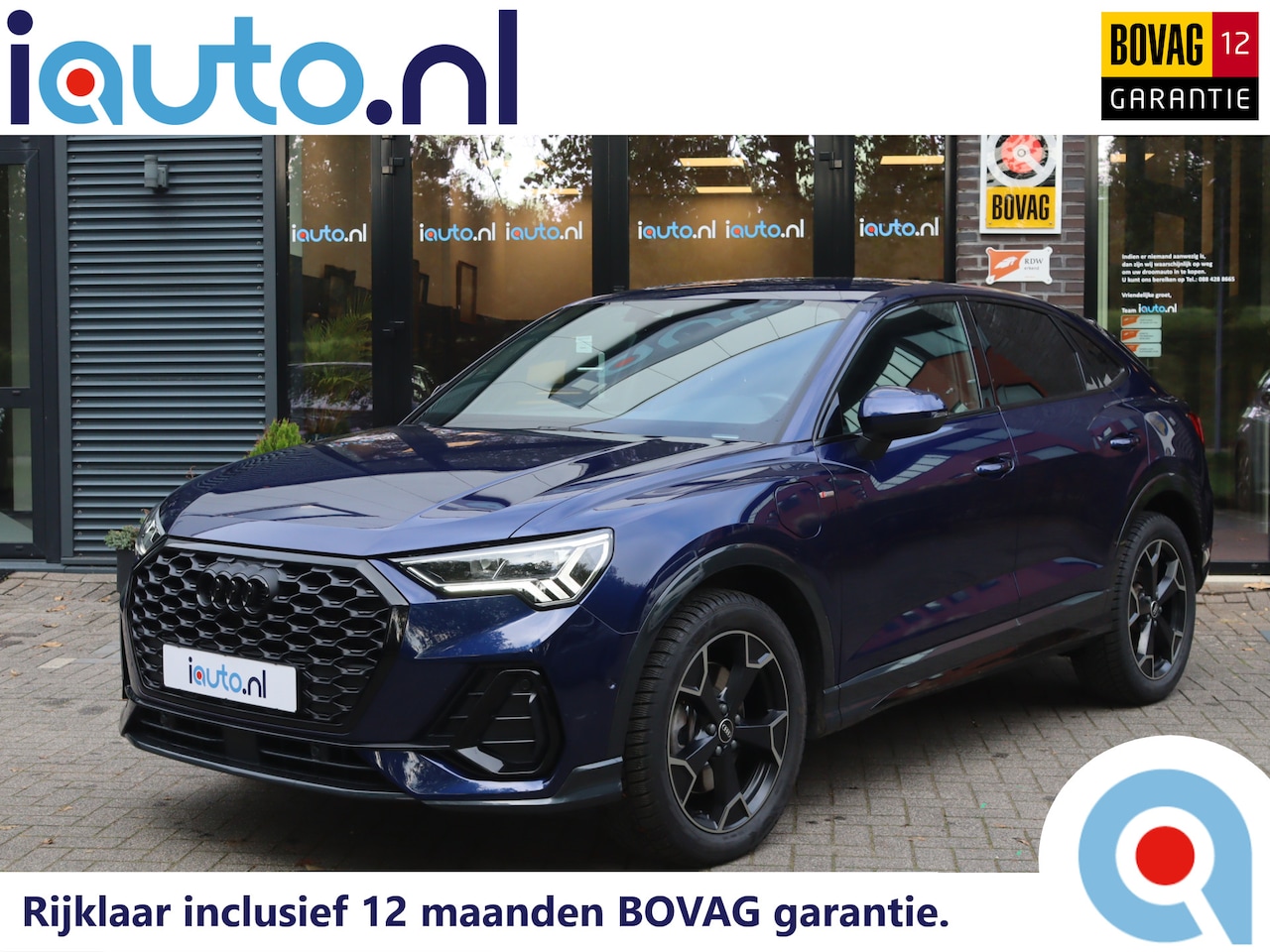 Audi Q3 Sportback - 45 TFSI e S Edition Optiek Black+ Leder/LED/Keyless/Camera/ACC/CarPlay/Dodehoek/S-Line/19" - AutoWereld.nl