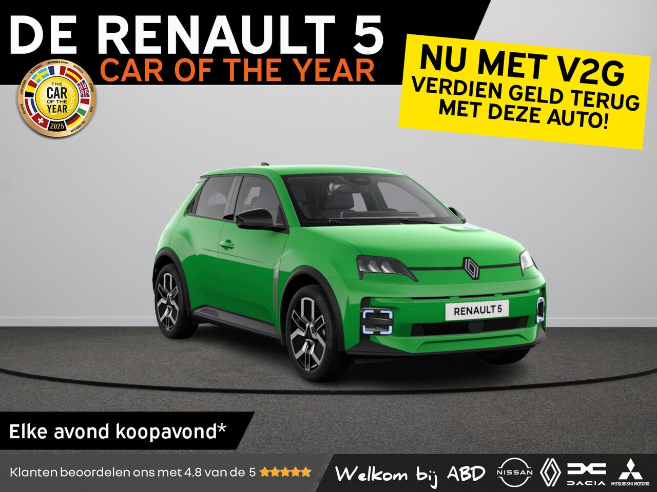 Renault 5 - Techno Comfort range | Achteruitrijcamera | Draadloze telefoonoplader met magsafe technolo - AutoWereld.nl