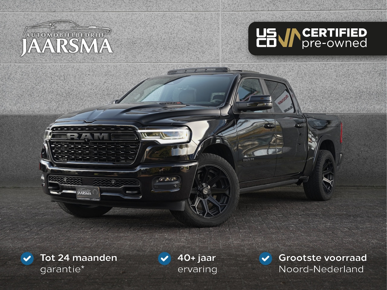 Dodge Ram 1500 - Limited Night 549pk Hurricane H-O | 4 Play Wheels | Active Driving Assist | Apple Carplay - AutoWereld.nl