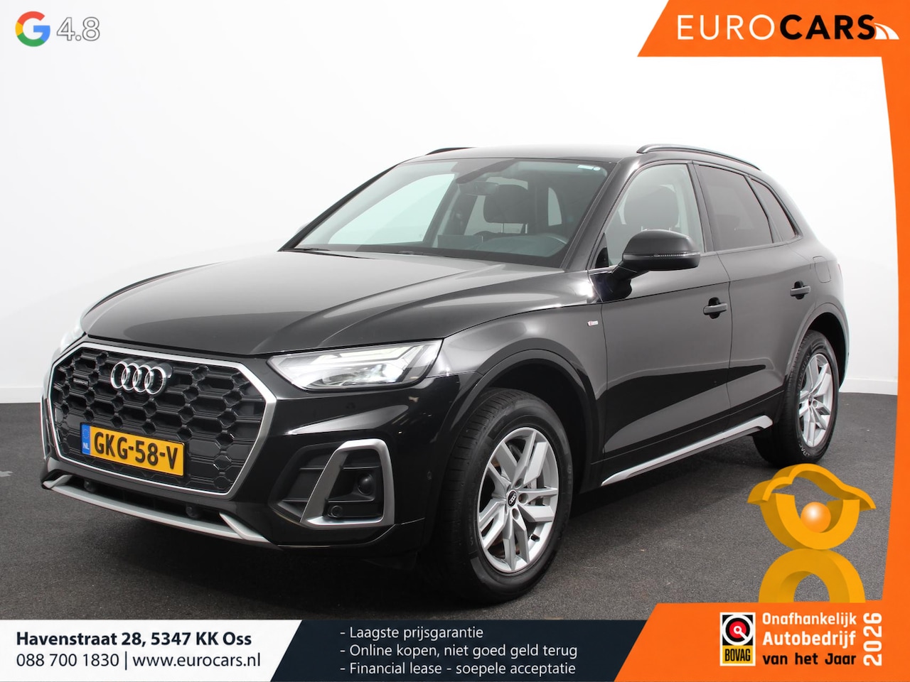 Audi Q5 - 50 TFSI e 300pk PHEV S Line Automaat Navigatie Camera Parkeersensoren Head Up Display Stoe - AutoWereld.nl